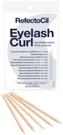 RefectoCil Eyelash Curl Refill Rosewood Sticks